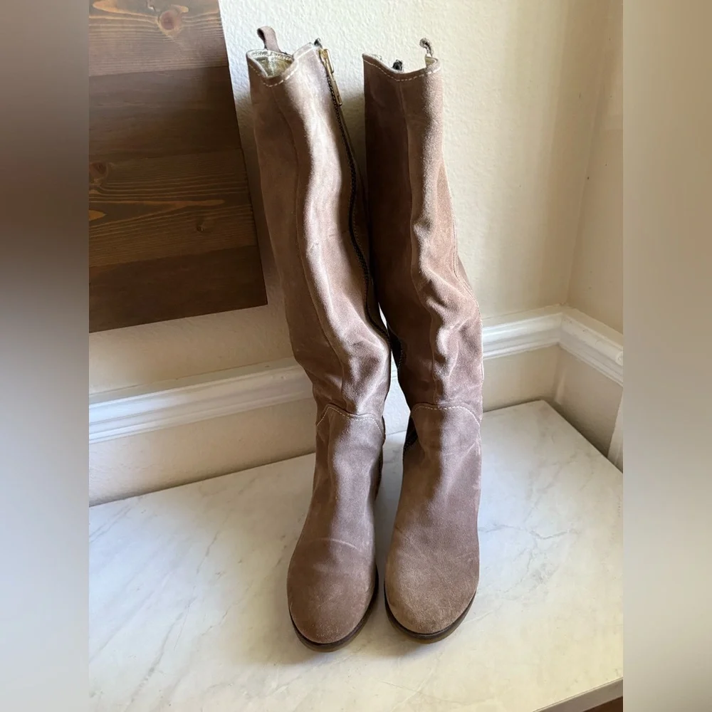 Ted Baker Tan Over the Knee Boots